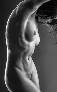Tight Tummy   Mono Artistic Nude Photo by Photographer rick jolson