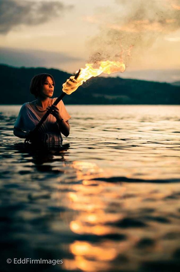 Torch Nature Photo by Model Rhiannon Guest