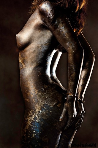Torso of Texture Artistic Nude Artwork by Photographer Stu Halu