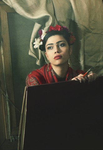 Tribute to Frida  Portrait Artwork by Photographer Kiril Stanoev