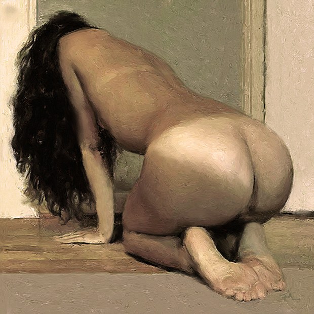 Two Toned Woman Artistic Nude Artwork by Artist Van Evan Fuller