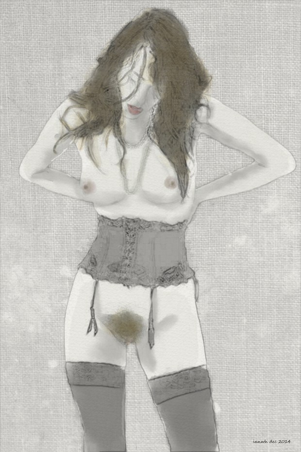 Undecided Artistic Nude Artwork by Artist ianwh