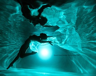 Underwater Dance Silhouette Lingerie Photo by Photographer anguschristopher