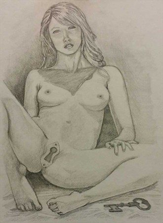 Unlock Me Artistic Nude Artwork by Artist LovelyDay
