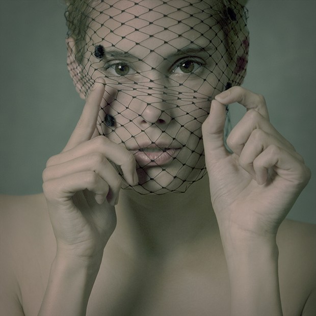 Veiled Close Up Photo by Model Torttu Doris