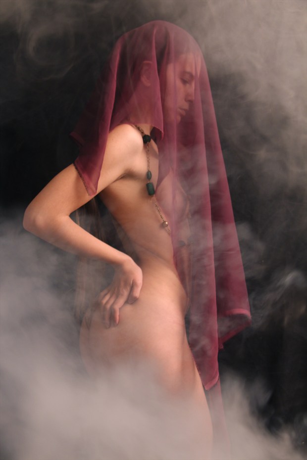 Veiled Nude Artistic Nude Photo by Model blueriverdream