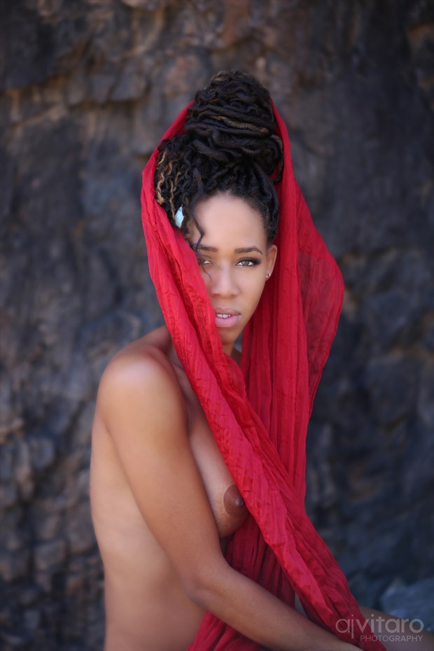 Veiled Woman Artistic Nude Photo by Photographer AJVitaroPhoto
