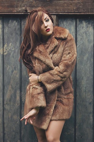 Vintage Fur Nature Photo by Model Victoria Vendettaa
