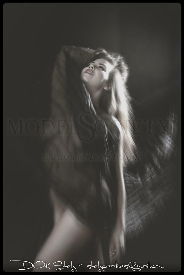 Vintage Glamour Artistic Nude Photo by Model Charlotte Dell'Acqua