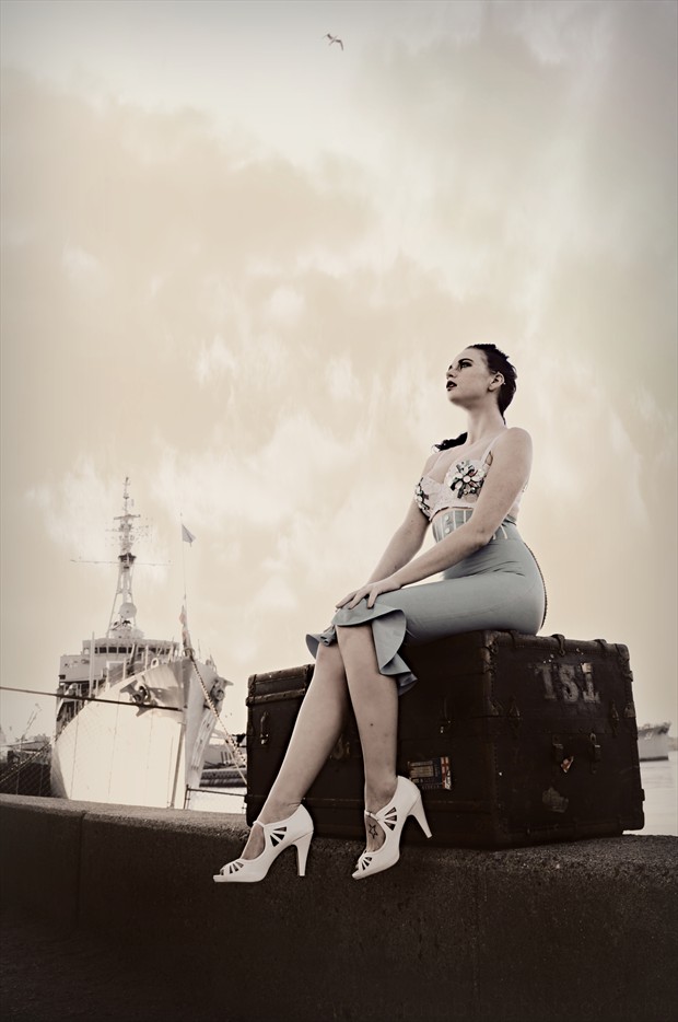 Vintage Style Pinup Photo by Model Chelsea Christian