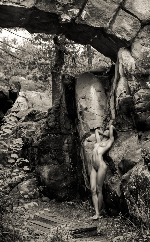 Viola under the Stone Bridge Artistic Nude Photo by Photographer Risen Phoenix
