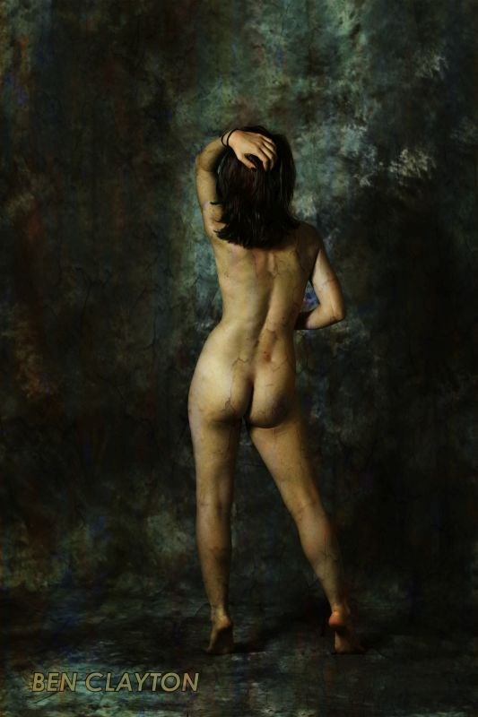 Violette from Behind Artistic Nude Artwork by Photographer @ClaytonArtistry