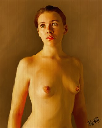Voice Of An Angle Artistic Nude Artwork by Artist BWRgrafix