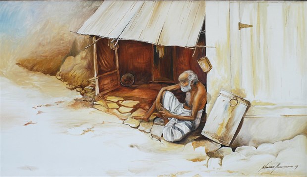 Waiting for a another day Painting or Drawing Artwork by Artist Nuwan Thenuwara