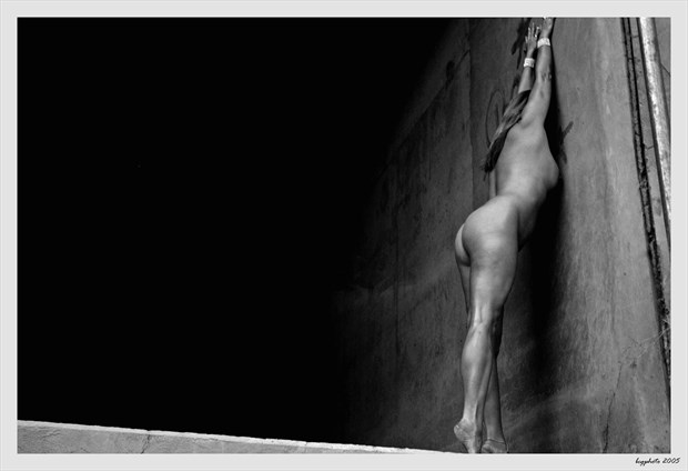 Wall Stretch Artistic Nude Photo by Photographer Barry Gallegos