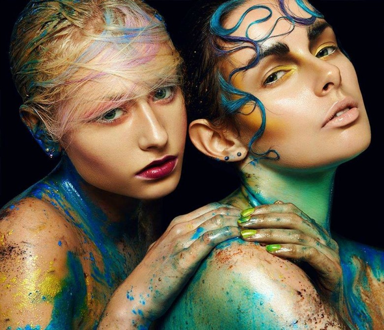 Water Babies Body Painting Photo by Model Romanie