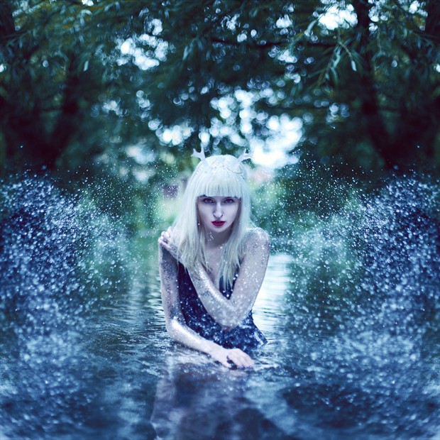 Water Fawn Nature Photo by Model Charlottte
