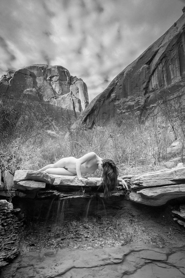 Waterfall Artistic Nude Photo by Photographer Inge Johnsson