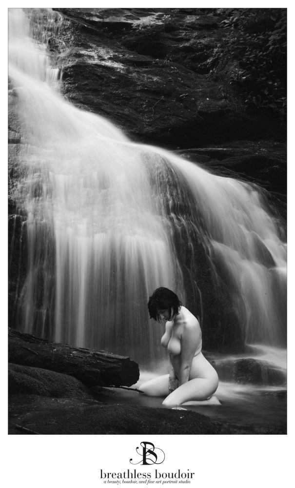 Waterfall Artistic Nude Photo by Photographer Jen Trombly