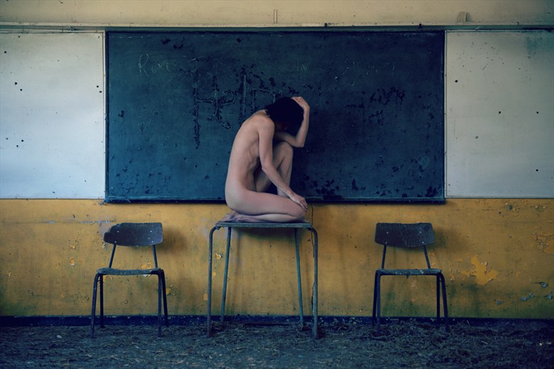 We don't need no education.. Artistic Nude Photo by Model Marmalade
