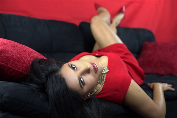 Wendy In Red Sensual Photo by Photographer wowfactorphoto