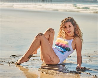Wet Sand Bikini Photo by Photographer Jeffrey Wright