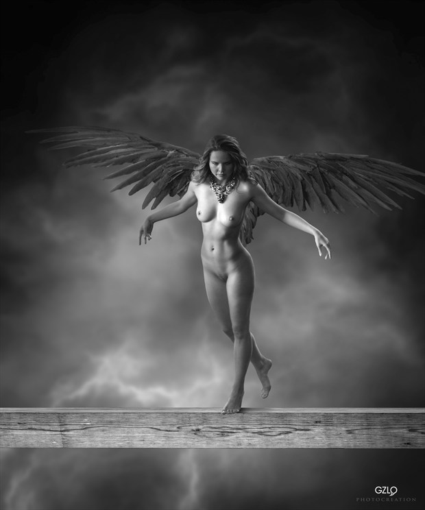 Winged Artistic Nude Photo by Artist GonZaLo Villar