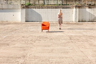 Woman and borrowed chair Nature Photo by Photographer Burntlight