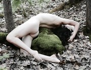 Woman with Mossy Stone Artistic Nude Photo by Photographer MSL Photography