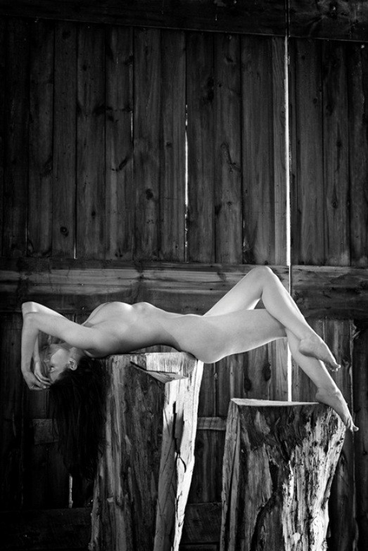 Wood Artistic Nude Photo by Model Mila
