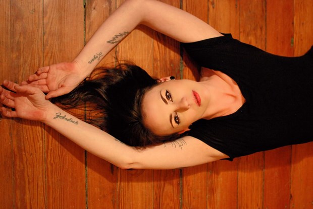Wood floor portrait  Tattoos Photo by Model Isabelvinson