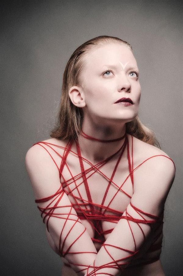 Yarn pentagram Surreal Photo by Model Constantine Snow