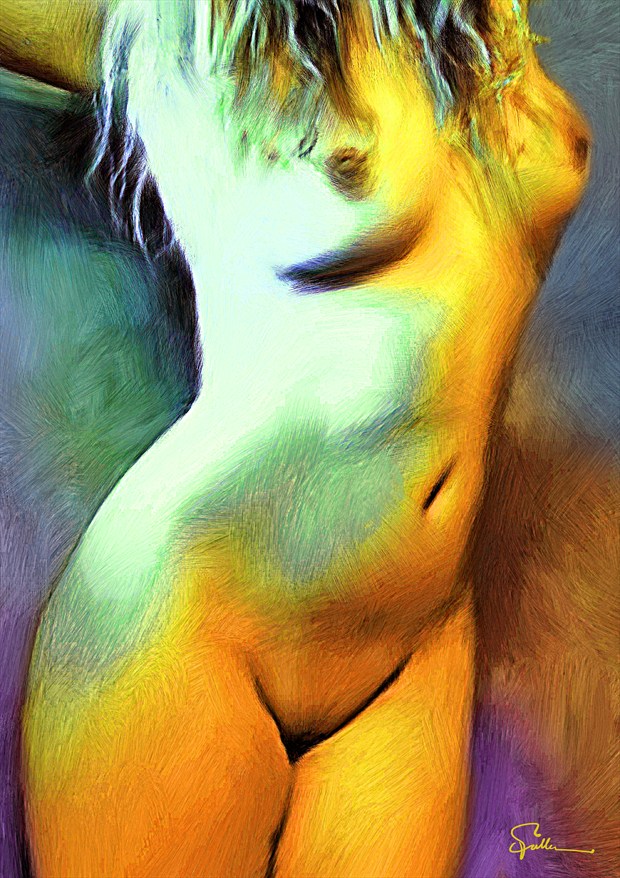 Yella Riccella Artistic Nude Artwork by Artist Van Evan Fuller