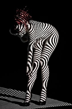 Zebrawoman 4 Artistic Nude Photo by Photographer Looking_Eye