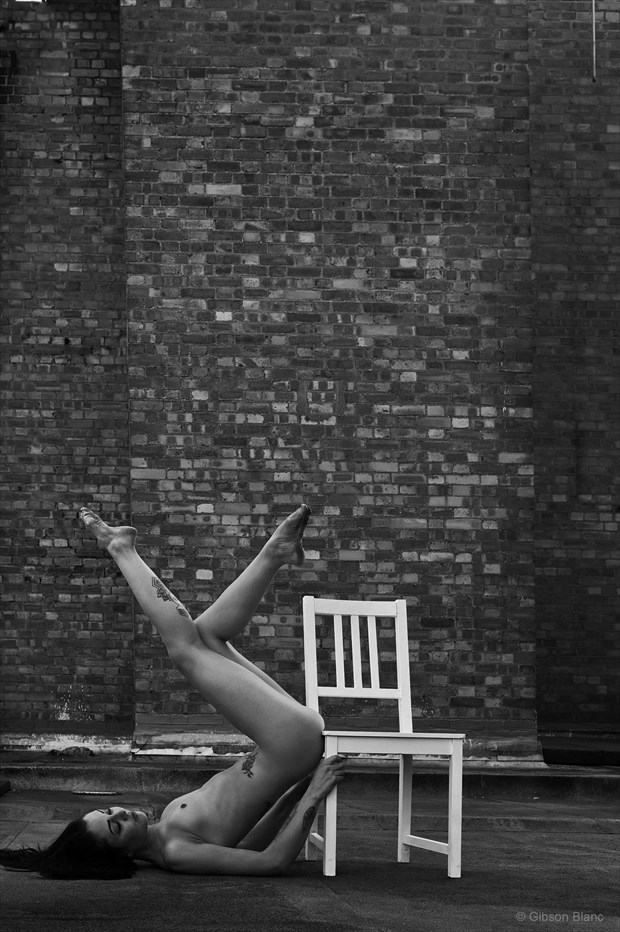 Zoe Moore%E2%80%A6 white chair Artistic Nude Photo by Photographer Gibson
