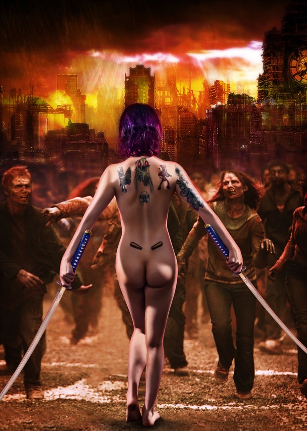 Zombie Slayer Artistic Nude Photo by Model Zelda
