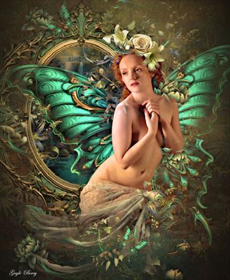 a butterfly i will be artistic nude artwork by artist gayle berry