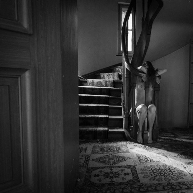 a case of stairs artistic nude photo by model nelenu