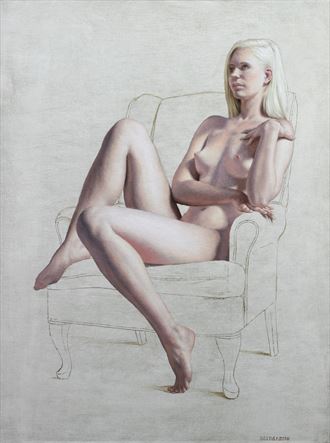 a foreigner artistic nude artwork by artist seidai tamura