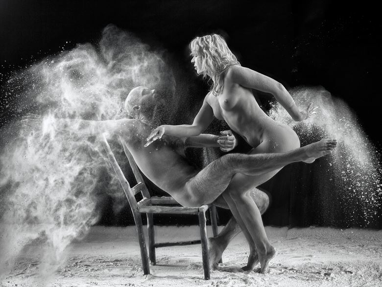 a loving slap artistic nude photo by photographer scott dewar