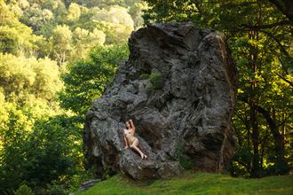 a piece of the mountain artistic nude photo by photographer rhett