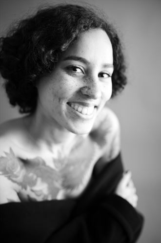 a smile for a thousand words portrait photo by model camille modele