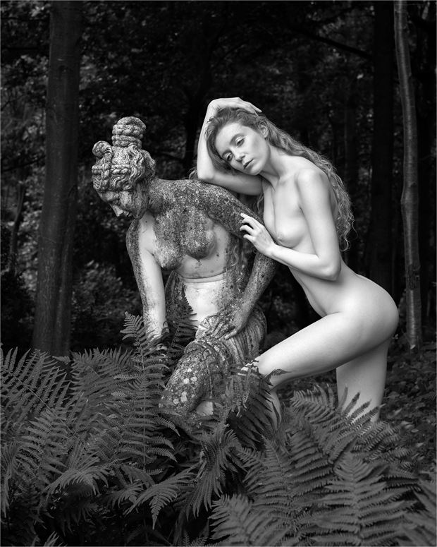 a statue and me artistic nude photo by photographer wavepower