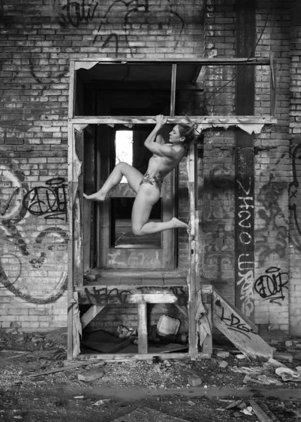 abandoned strength artistic nude photo by model molly beth