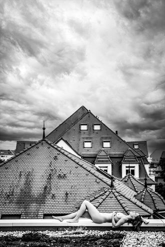 above the roofs of leipzig erotic photo by photographer jens schmidt