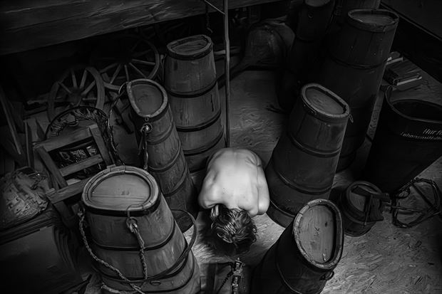 above the winery with alex artistic nude photo by photographer brian cann