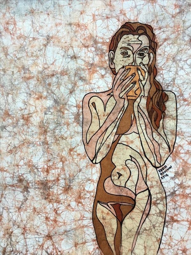 abra with coffee 2 artistic nude artwork by artist kevin houchin
