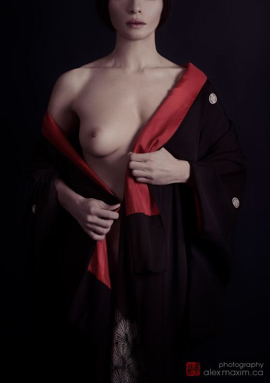 abstract art nude portrait of a woman revealing her bare breast artistic nude photo by photographer alex maxim