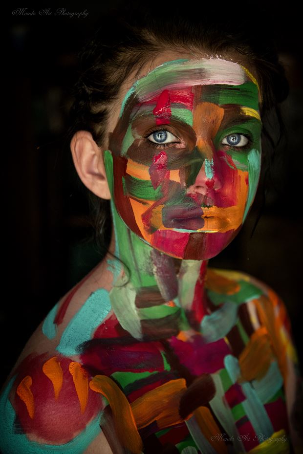 abstract body painting artwork by photographer mondo