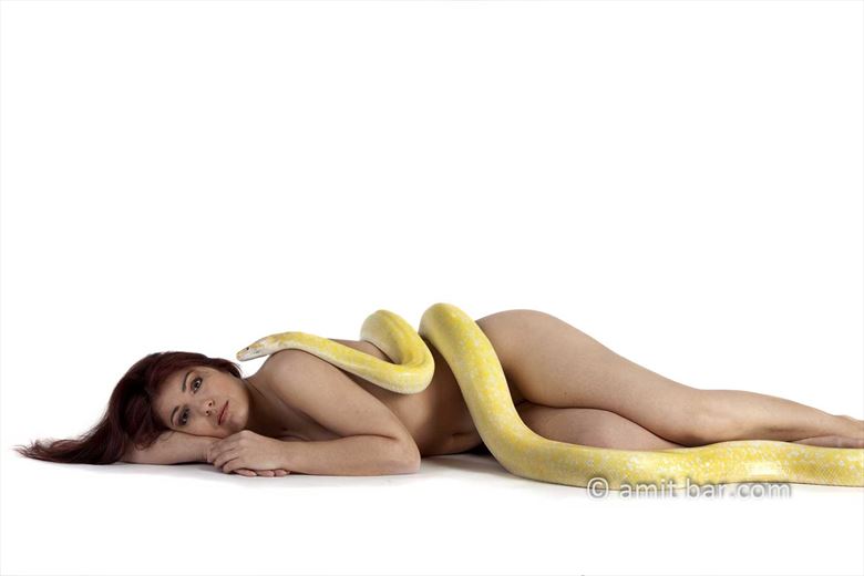 albino python ii artistic nude photo by photographer bodypainter